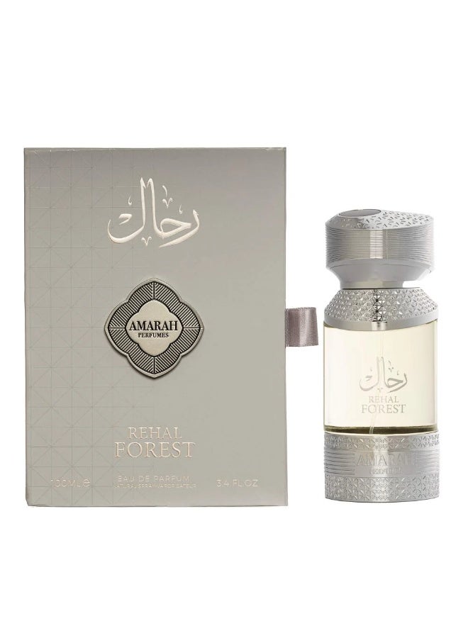 أمارة للعطور أماره للعطور رحال فورست أو دو بارفان 100 مل عطر للجنسين طويل الثبات بخاخ فاخر بنفحات خشبية أروماتك وعنبر وبخور مناسب للاستخدام اليومي والسهرات والمناسبات الرسمية - Image 1
